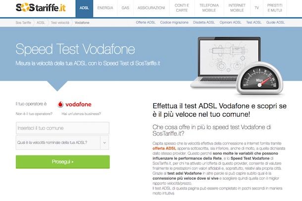 Speed Test Vodafone