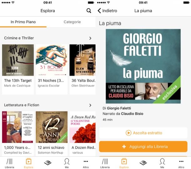 Audiolibri in italiano