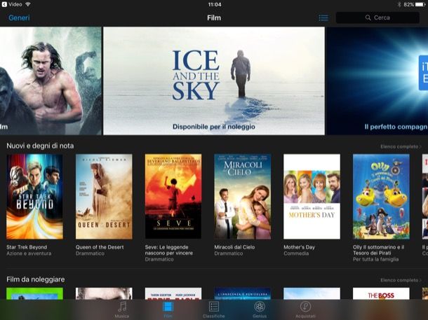 Scaricare film su iPad