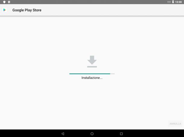 Installazione Play Store su tablet Android