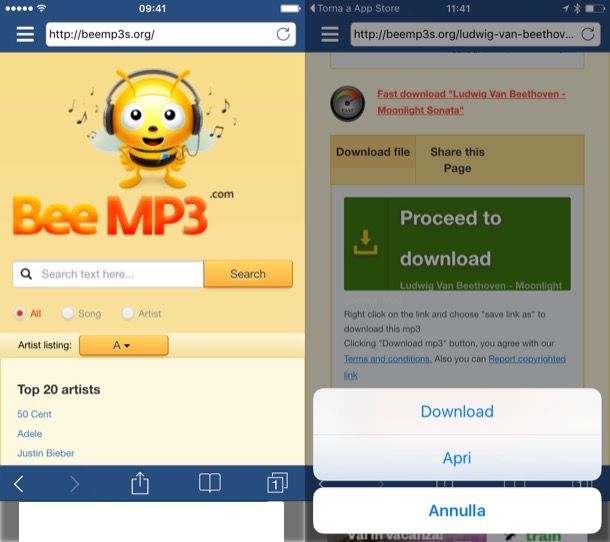Scaricare musica su iPhone
