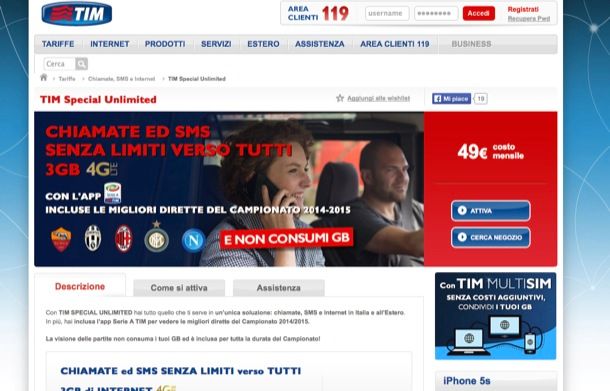 Tariffe cellulari