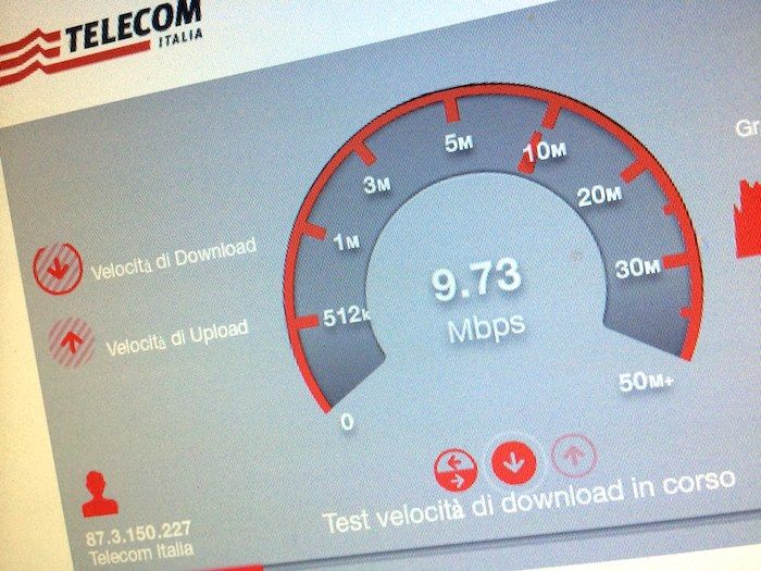 Speed Test ADSL Italia Salvatore Aranzulla