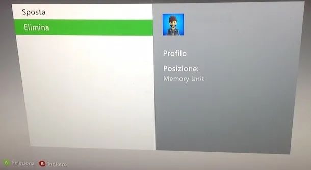 Come eliminare profilo Xbox 360
