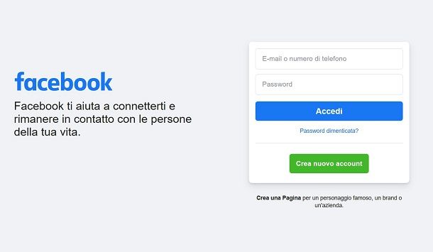 Come iscriversi a Facebook da PC