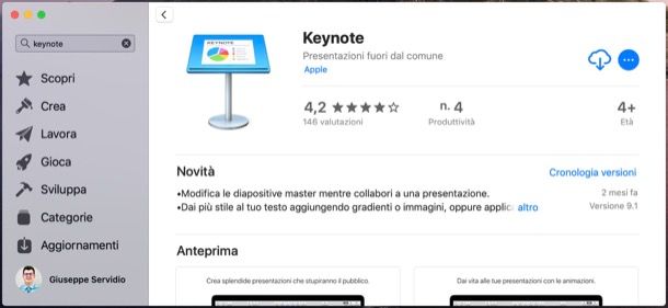 Scaricare iWork per Mac