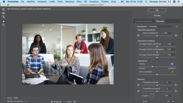 Vignettare foto con Photoshop su PC