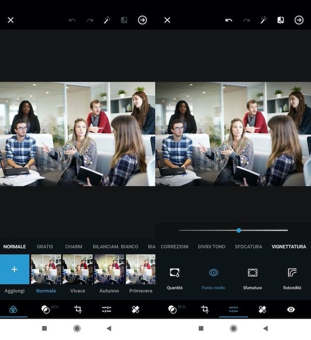 Vignettare foto Photoshop su smartphone e tablet