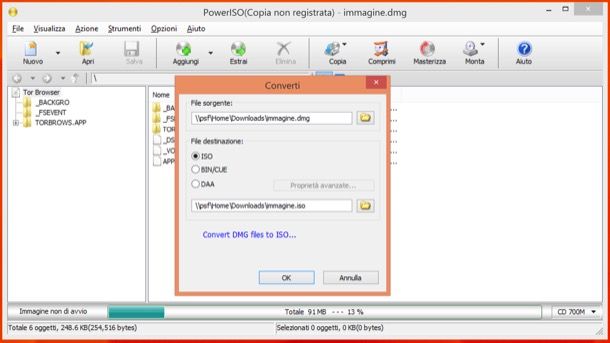 Come convertire DMG in ISO