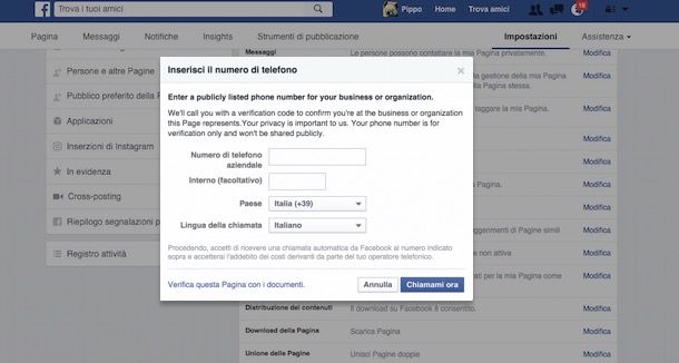 Come ufficializzare una pagina Facebook