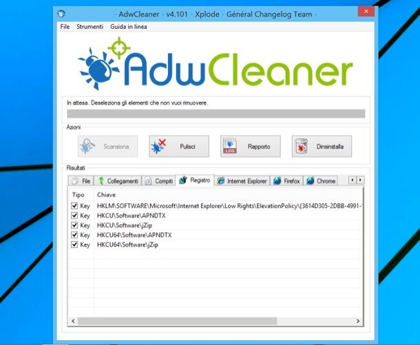 Come eliminare jZip Toolbar