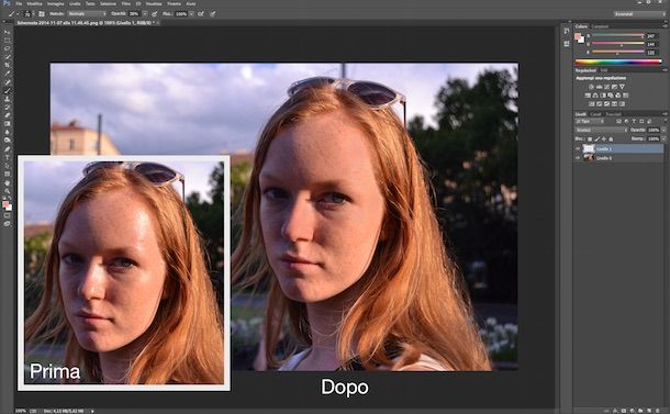 Come opacizzare una foto con Photoshop