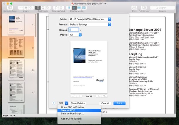 xps to pdf portable