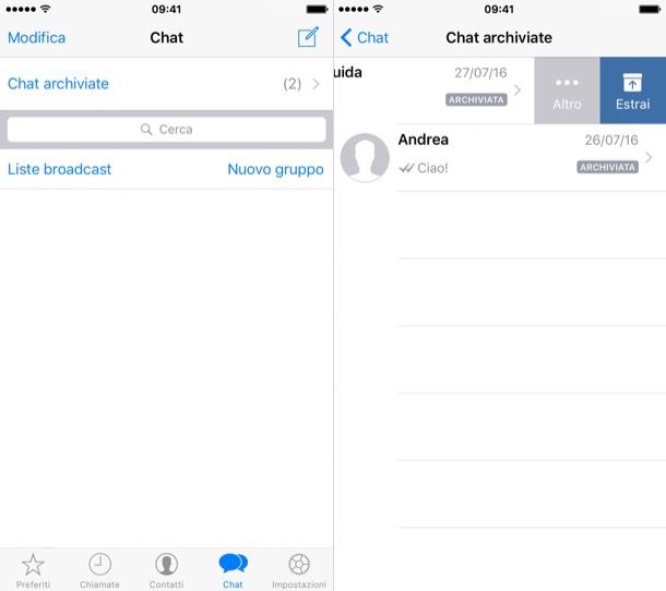 Come archiviare i messaggi di WhatsApp