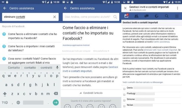 Come togliere la sincronizzazione da Facebook