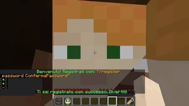 Registrazione server Minecraft