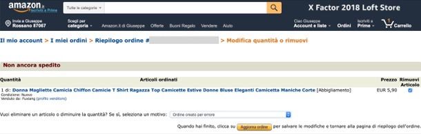 Il Mio Ultimo Ordine Su Amazon