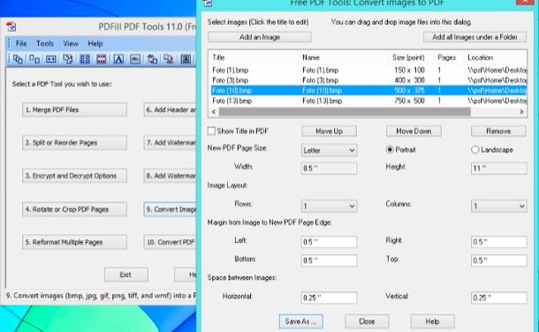 Come convertire BMP in PDF