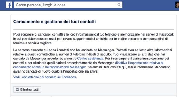 Come togliere la sincronizzazione da Facebook