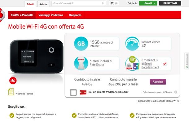 Quale operatore scegliere per Internet mobile