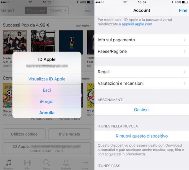 Come tornare all'App Store italiano