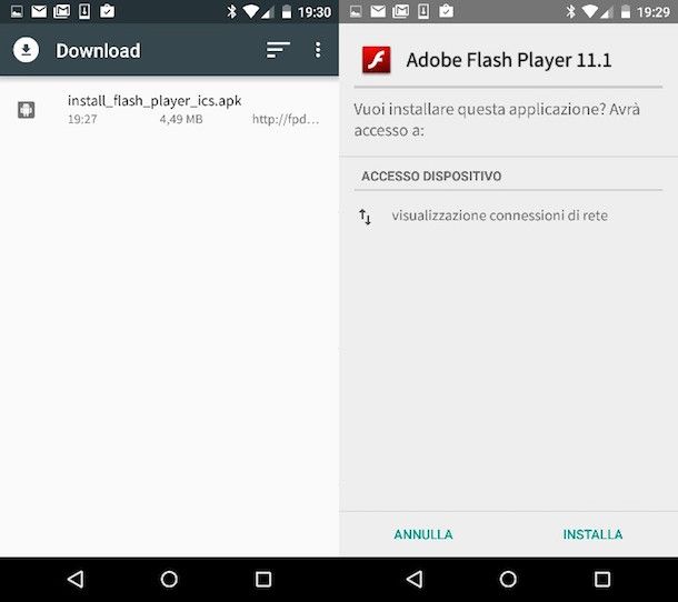 Flash Player per Android