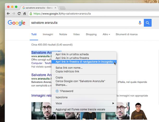 Come navigare in incognito con Chrome | Salvatore Aranzulla