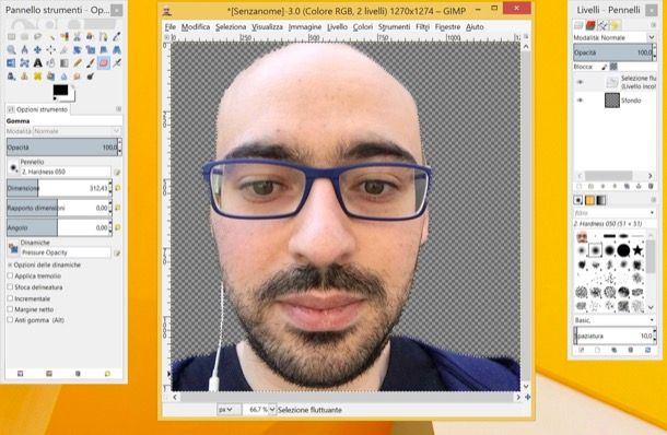 Come rendere trasparente lo sfondo di una immagine
