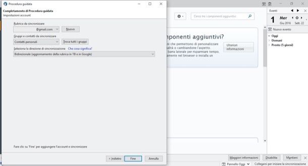 Come sincronizzare rubrica con Gmail