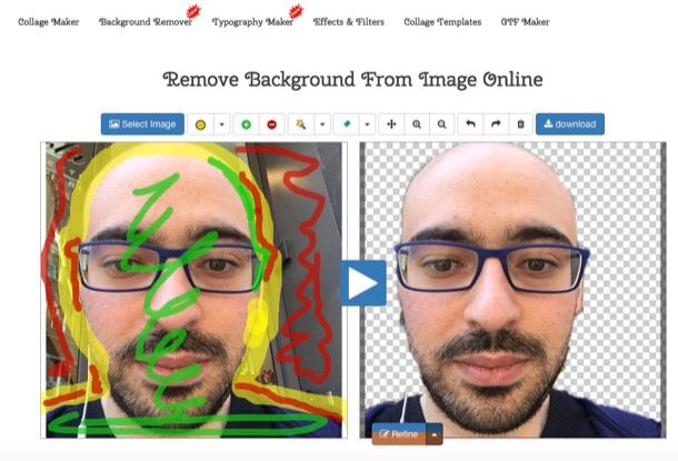 Come rendere trasparente lo sfondo di una immagine
