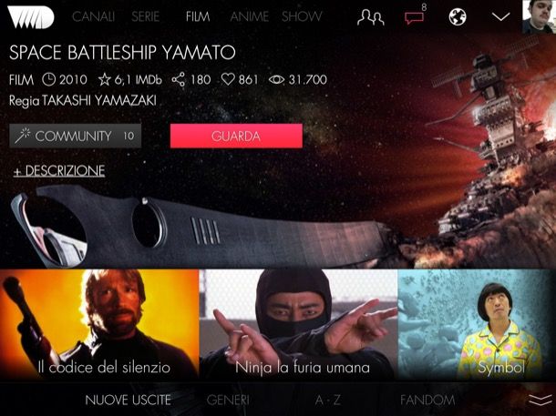 Come vedere film in streaming su iPad