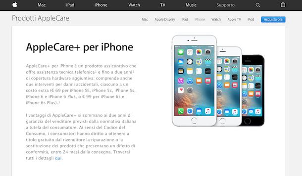 Assistenza per iPhone, iPod e iPad