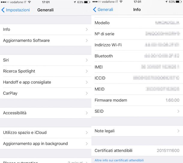 Verificare la garanzia dell’iPhone