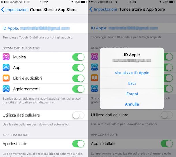 Come cambiare ID Apple su iPhone