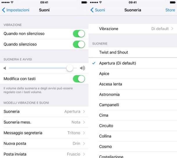 nuove suonerie su iphone