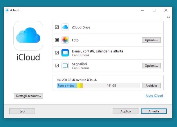 contatti da icloud su pc