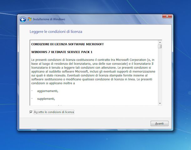 Come formattare Windows 7