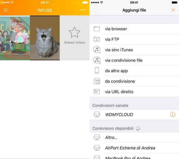 Come caricare video su iPhone