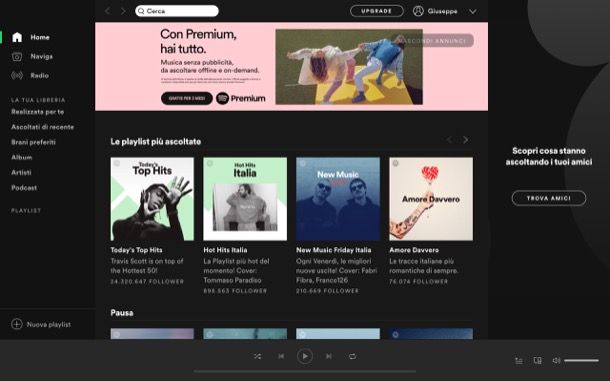 Spotify desktop