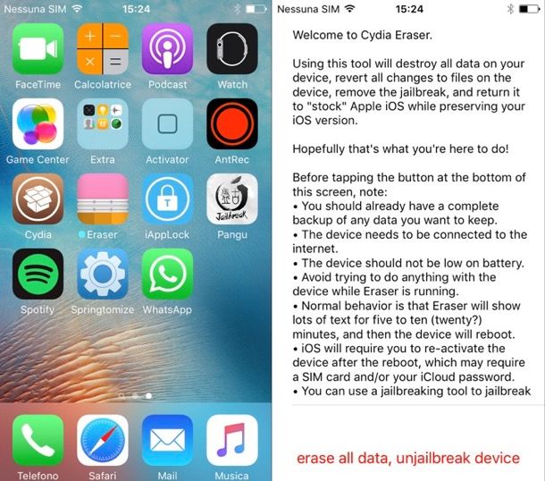Come levare il jailbreak