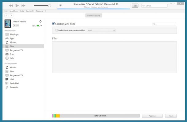 Come trasferire file su iPad usando iTunes