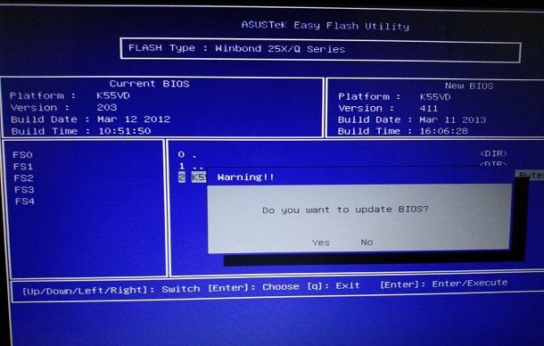 Come aggiornare il BIOS