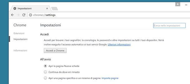 In Google Chrome Qual è La Pagina Iniziale Eipass Come rimettere la pagina iniziale di Google Chrome | Salvatore Aranzulla