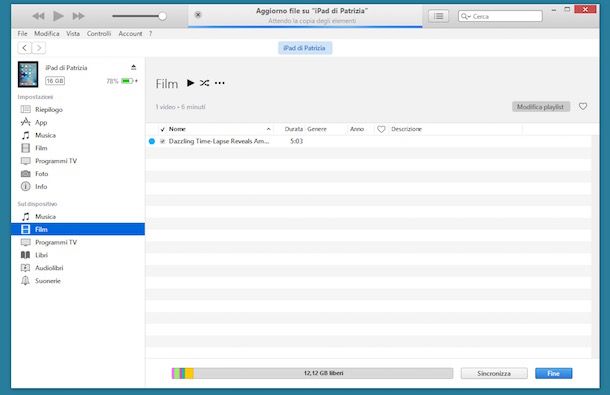 Come trasferire file su iPad