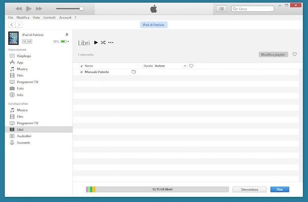 Come trasferire file su iPad