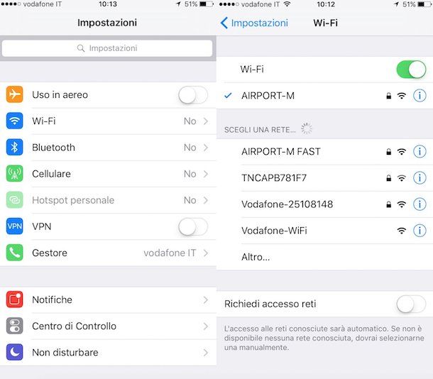 Come mettere password rete wireless