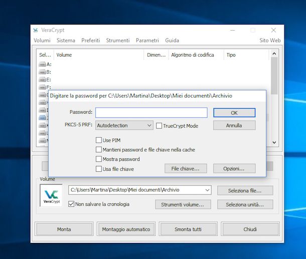Come mettere la password ad una cartella