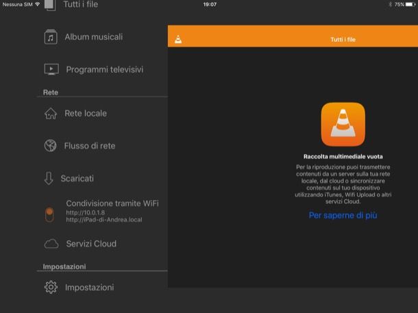 Come trasferire file su iPad