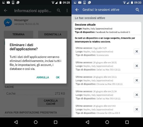 Come chiudere Facebook Messenger