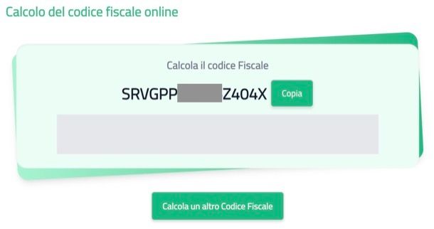 Codice fiscale straniero